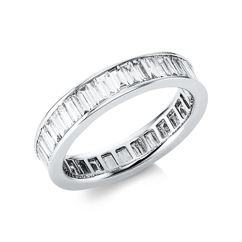 Ring 18 kt WG, 55 Bag. 1,99 ct, TW-si