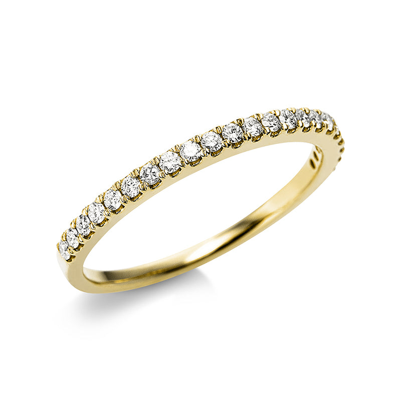Ring 18 kt GG, 22 Brill. 0,24 ct, TW-si