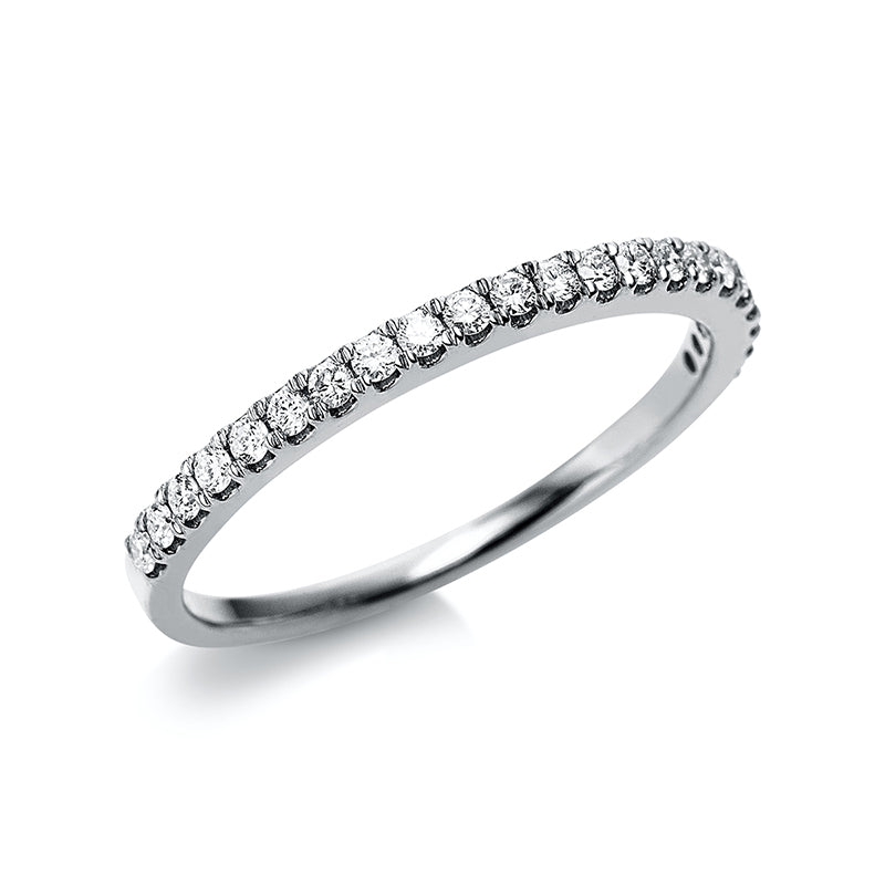 Ring 18 kt WG, 22 Brill. 0,24 ct, TW-si