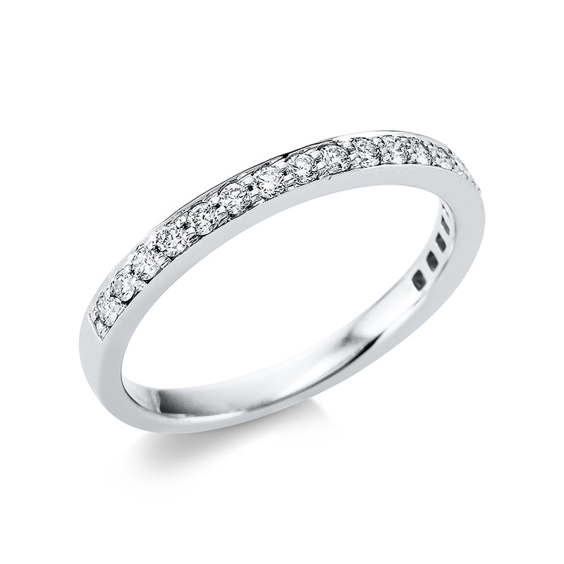 Ring 18 kt WG, 20 Brill. 0,29 ct, TW-si