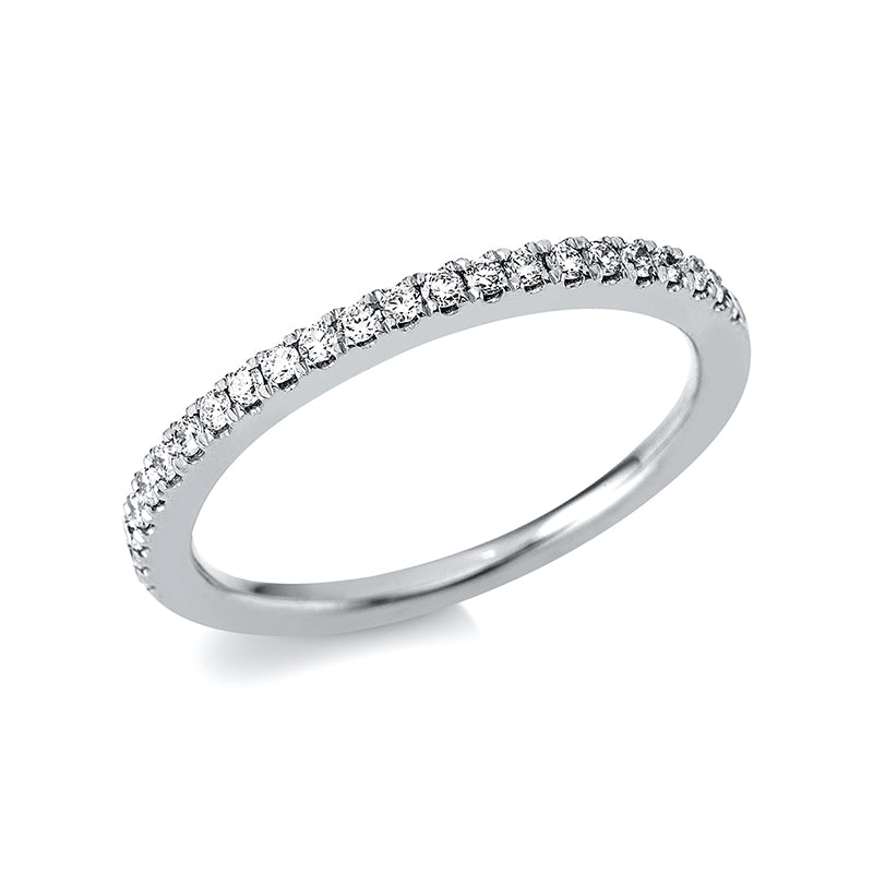 Ring 18 kt WG, 23 Brill. 0,23 ct, TW-si