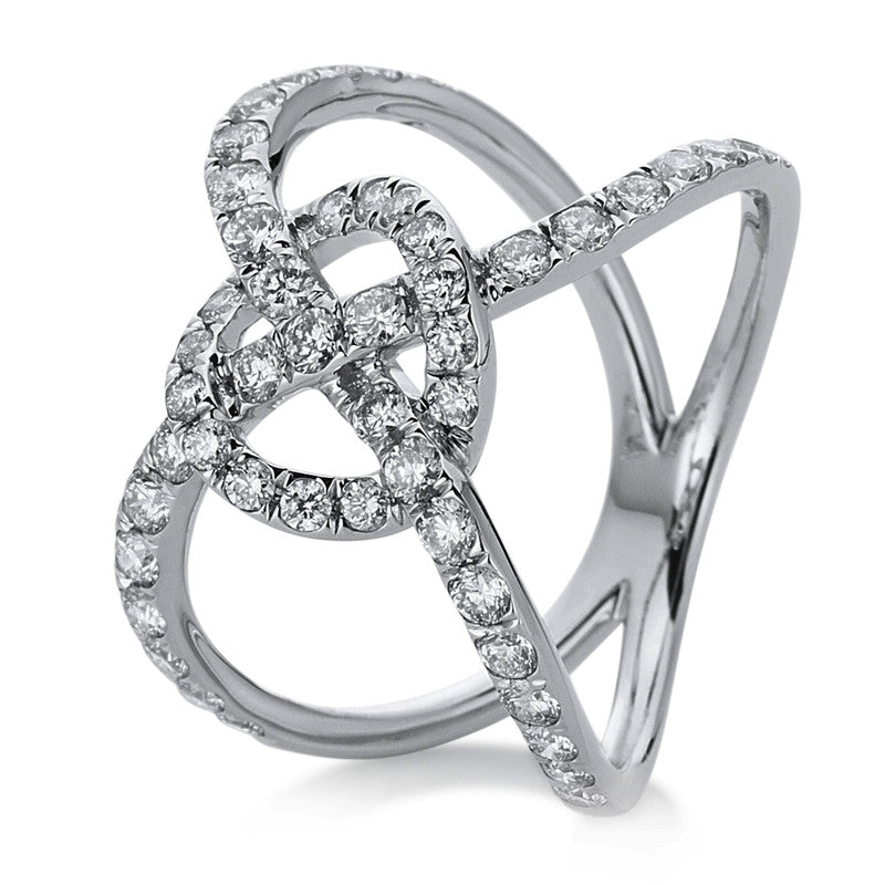 Ring 18 kt WG, 49 Brill. 1,13 ct, TW-si