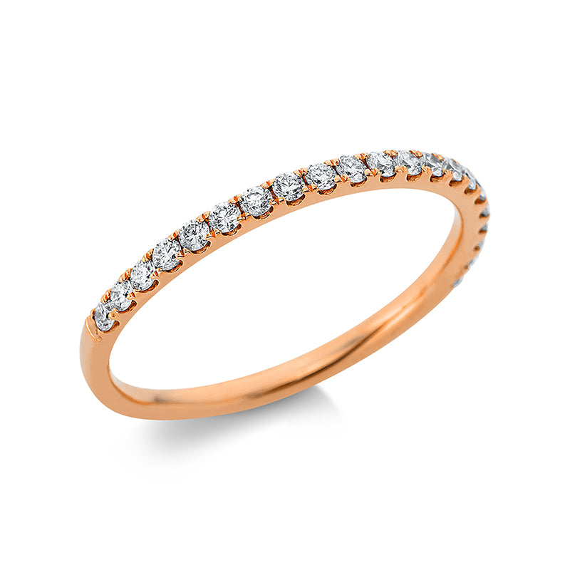 Ring 18 kt RG, 21 Brill. 0,26 ct, TW-si