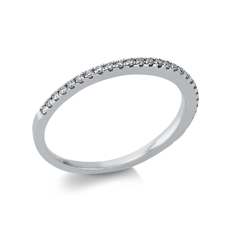 Ring 18 kt WG, 37 Brill. 0,21 ct, TW-si
