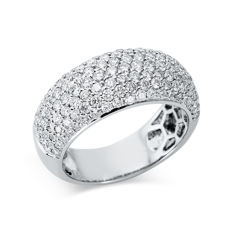 Ring 18 kt WG, 135 Brill. 1,77 ct, TW-si