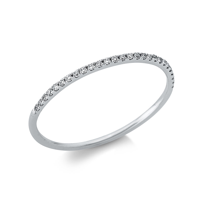 Ring 18 kt WG, 27 Brill. 0,08 ct, TW-si
