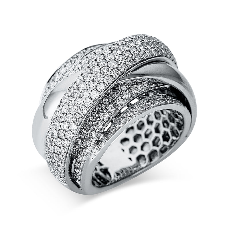 Ring 18 kt WG, 265 Brill. 2,85 ct, TW-si