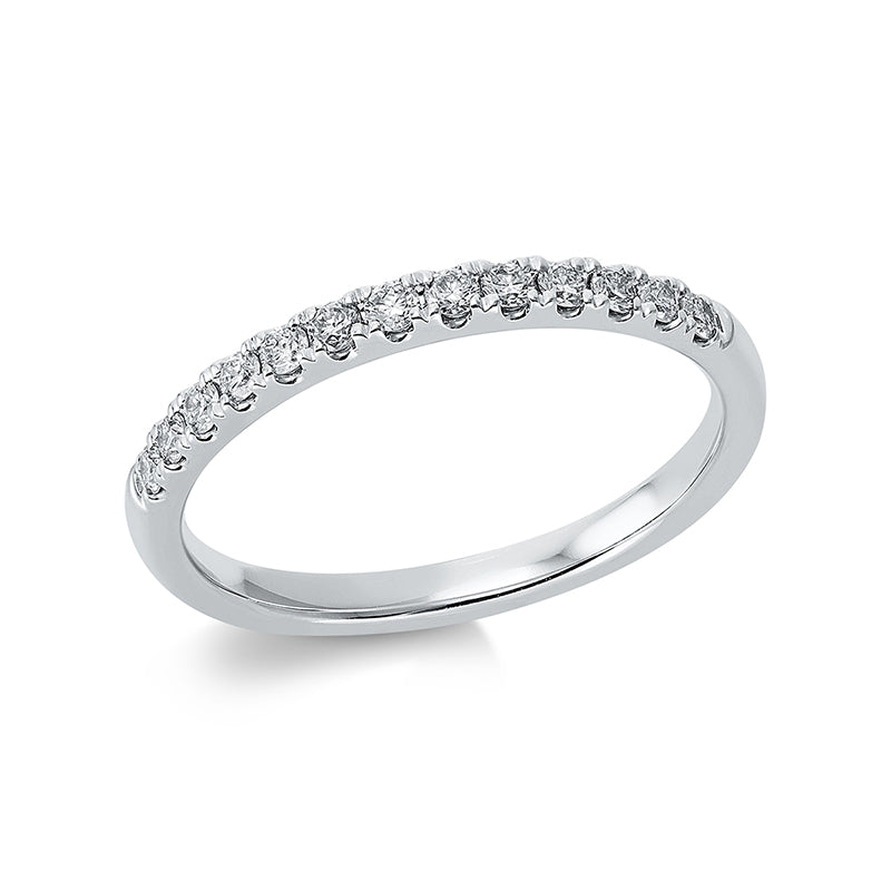 Ring 18 kt WG, 13 Brill. 0,24 ct, TTLB-si