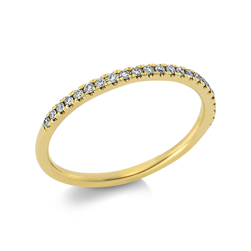 Ring 14 kt GG, 23 Brill. 0,15 ct, TW-si