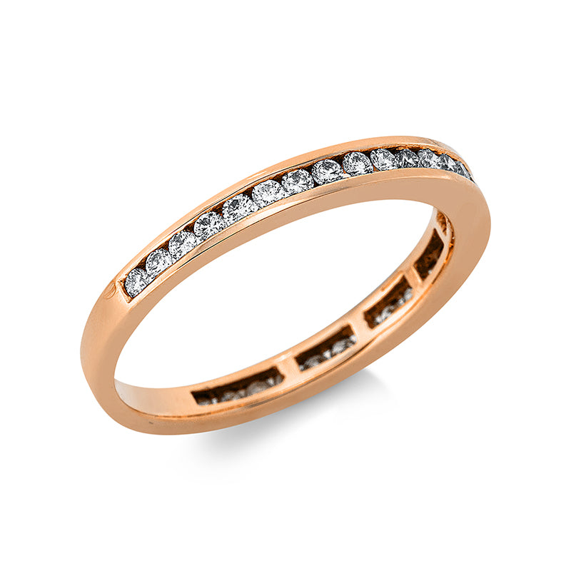 Ring 18 kt RG, 30 Brill. 0,41 ct, TW-si
