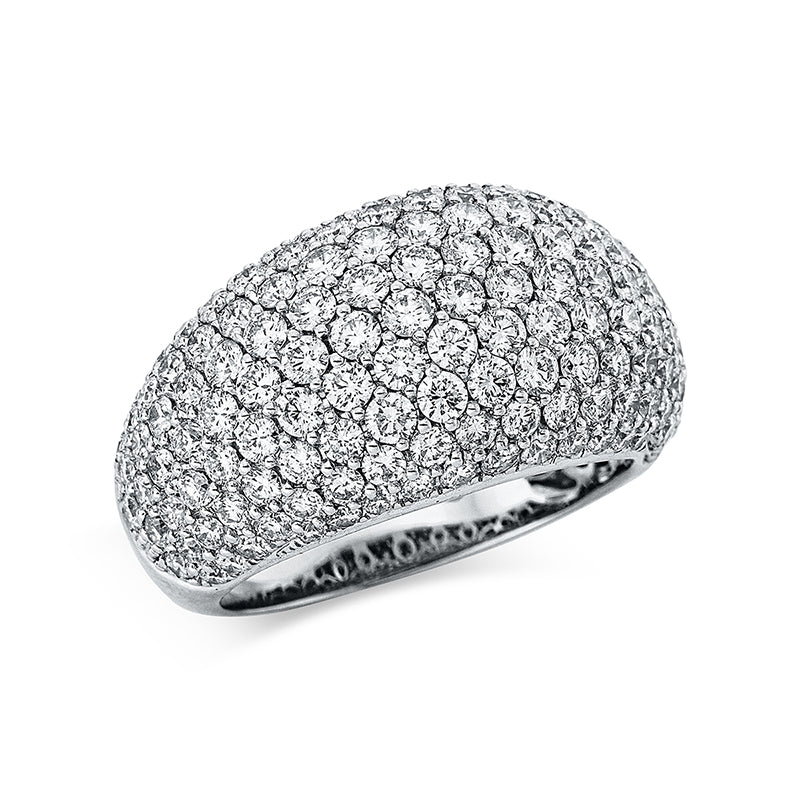 Ring 18 kt WG, 41 Brill. 1,25 ct, TW-si, 110 Brill. 1,99 ct, TW-si