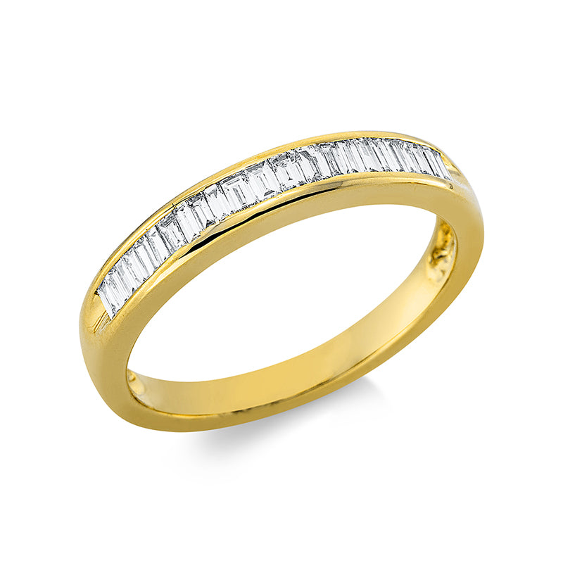 Ring 18 kt GG, 27 Bag. 0,23 ct, TW-si