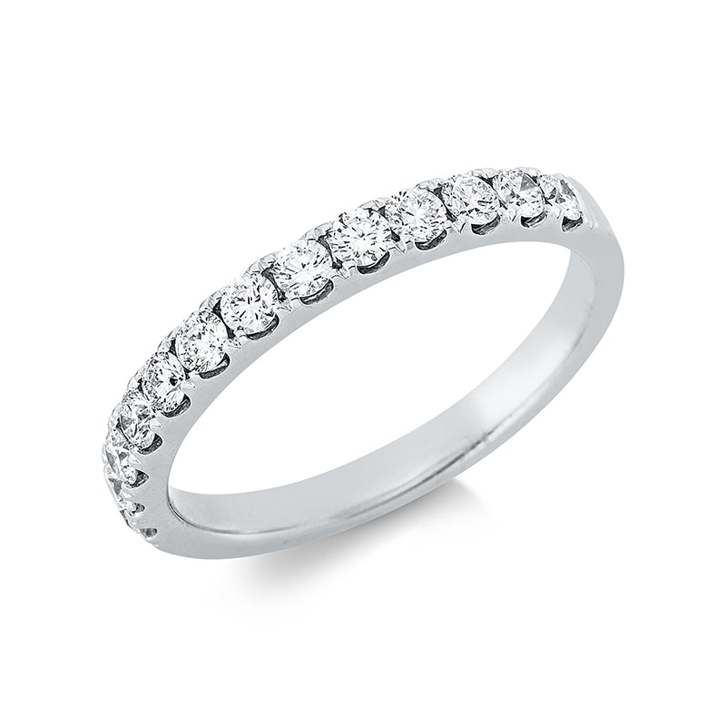 Ring 18 kt WG, 13 Brill. 0,51 ct, TW-si