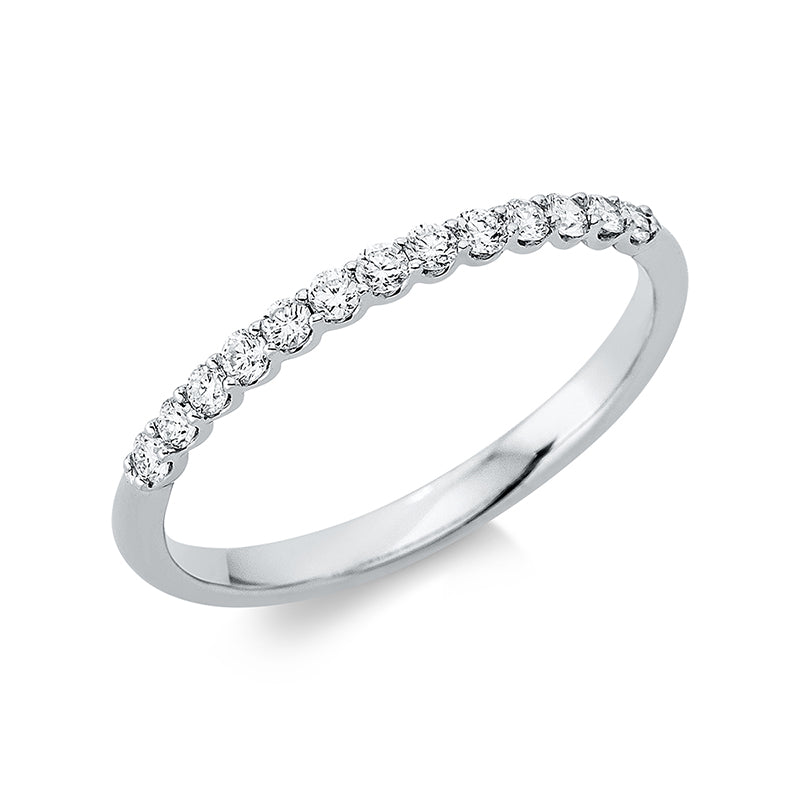 Ring 18 kt WG, 13 Brill. 0,25 ct, TW-si