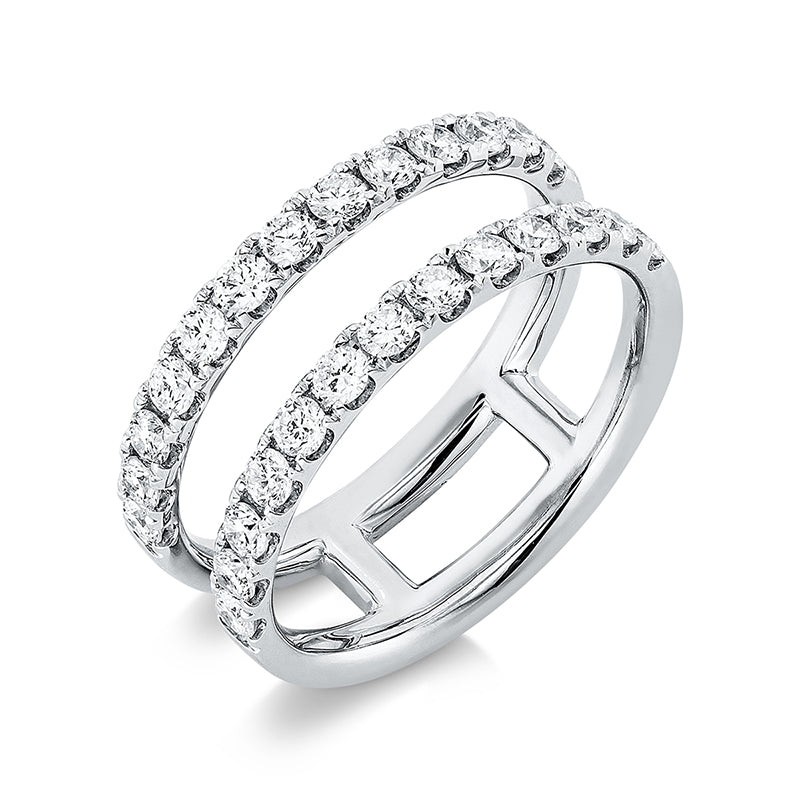 Ring 18 kt WG, 26 Brill. 0,89 ct, TW-si