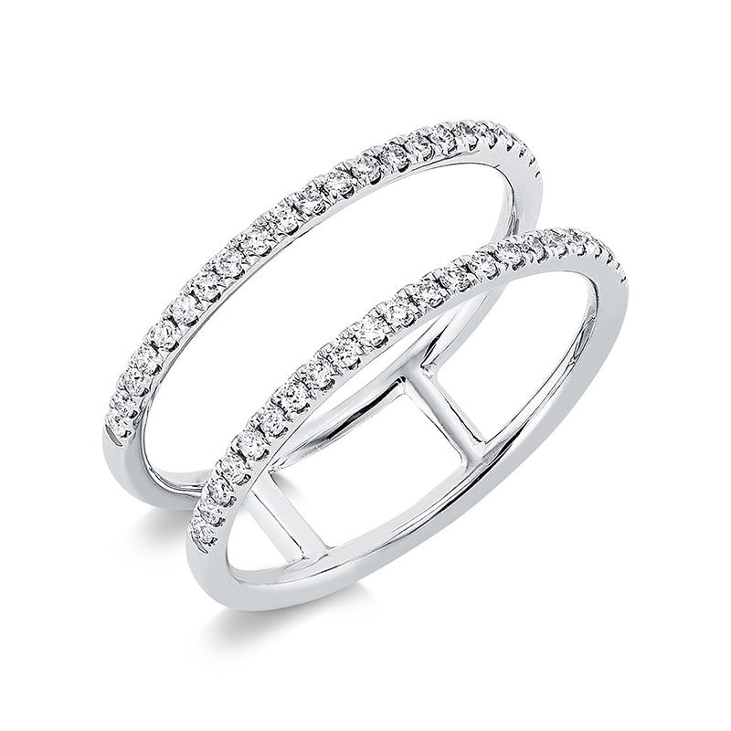 Ring 18 kt WG, 44 Brill. 0,26 ct, TW-si