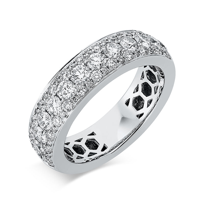 Ring 18 kt WG, 63 Brill. 1,21 ct, TW-vsi