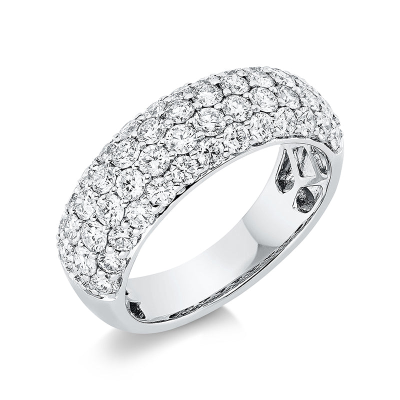 Ring 18 kt WG, 50 Brill. 1,73 ct, TW-si