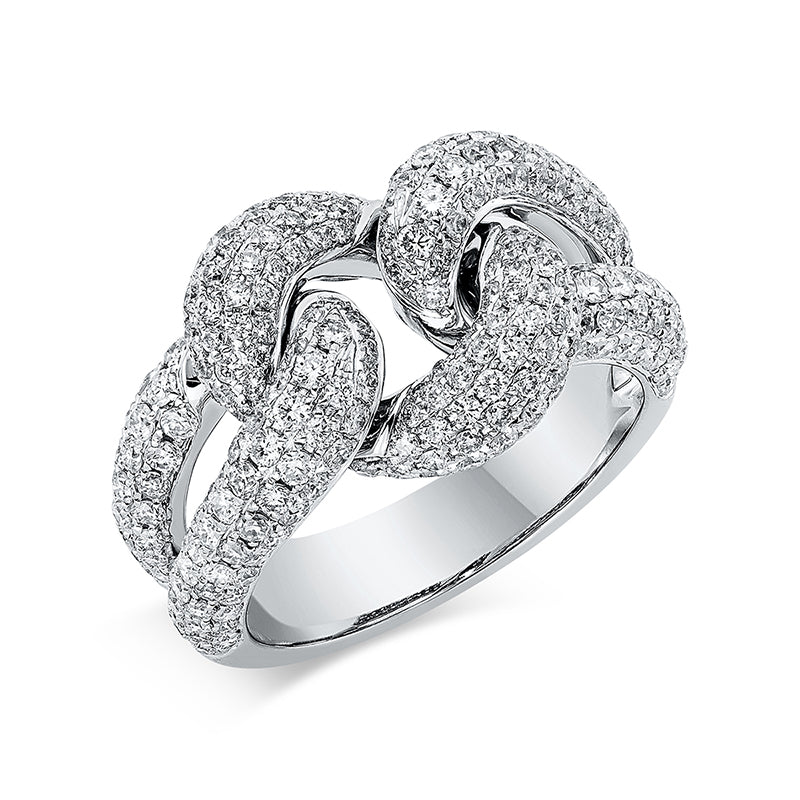 Ring 18 kt WG, 276 Brill. 2,06 ct, TW-si