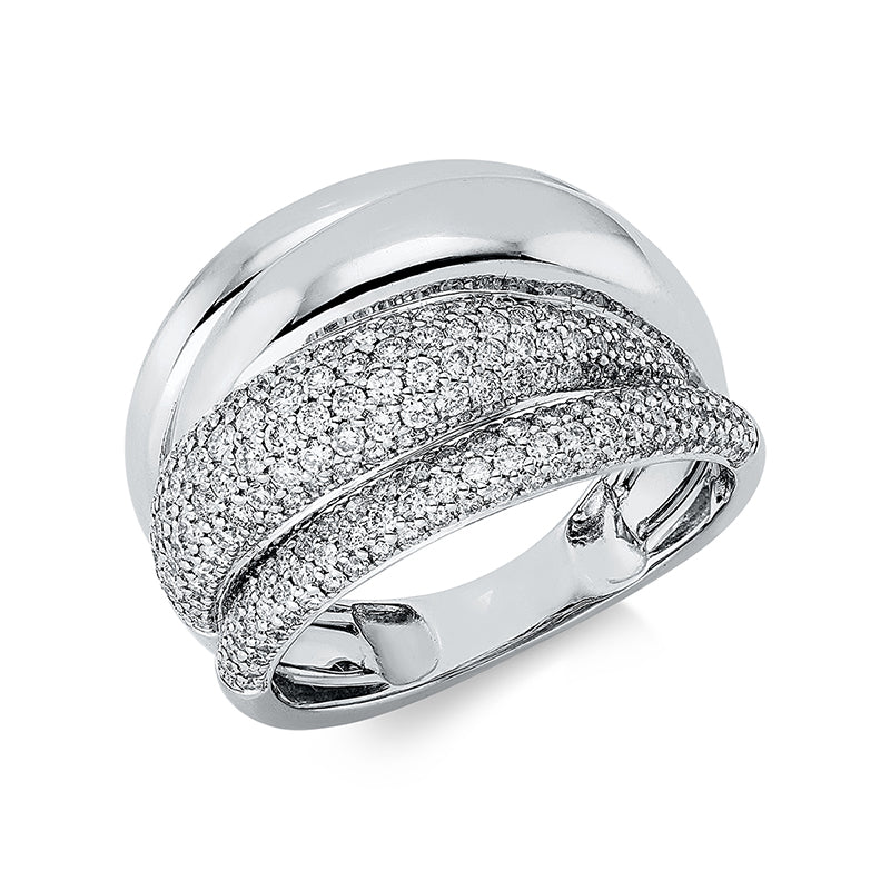 Ring 18 kt WG, 188 Brill. 1,01 ct, TW-si
