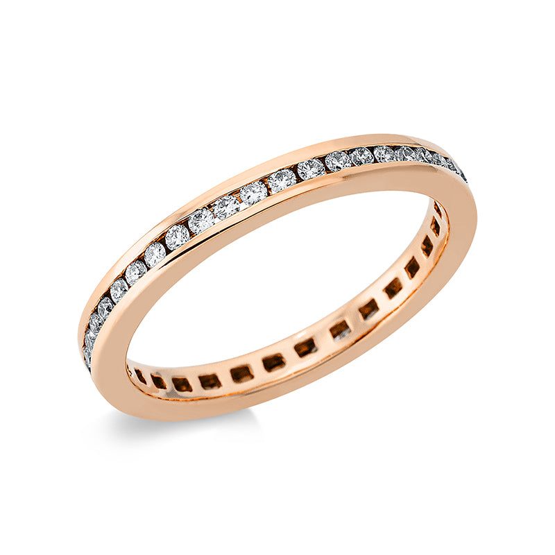 Ring 18 kt RG, 43 Brill. 0,39 ct, TW-si