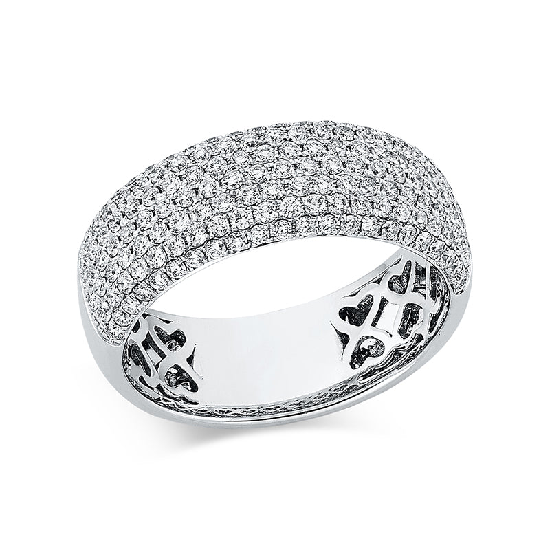 Ring 18 kt WG, 193 Brill. 1,43 ct, TW-si