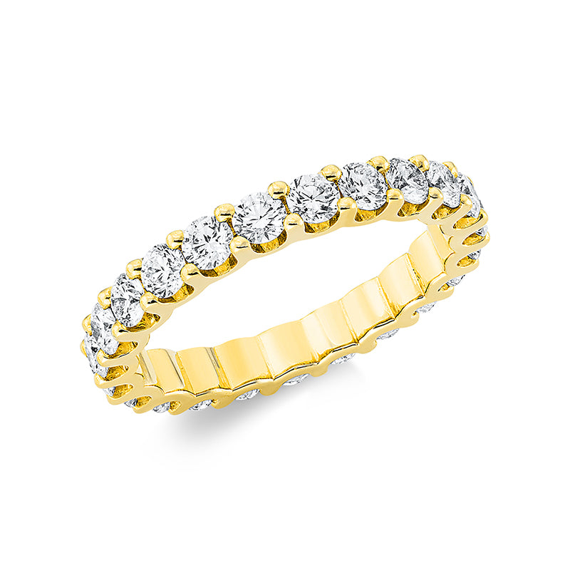 Ring 18 kt GG, 23 Brill. 1,80 ct, TW-si