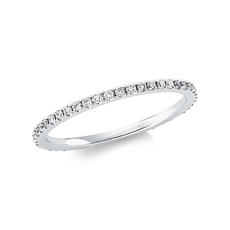 Ring 18 kt WG, 46 Brill. 0,31 ct, TW-si