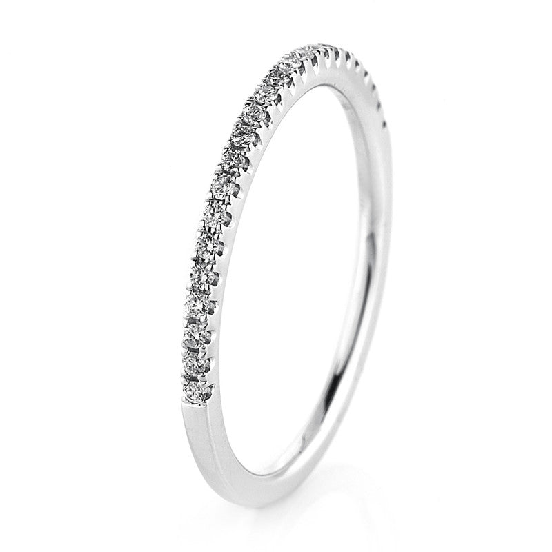 Ring 18 kt WG, 23 Dia. 0,14 ct, gelb