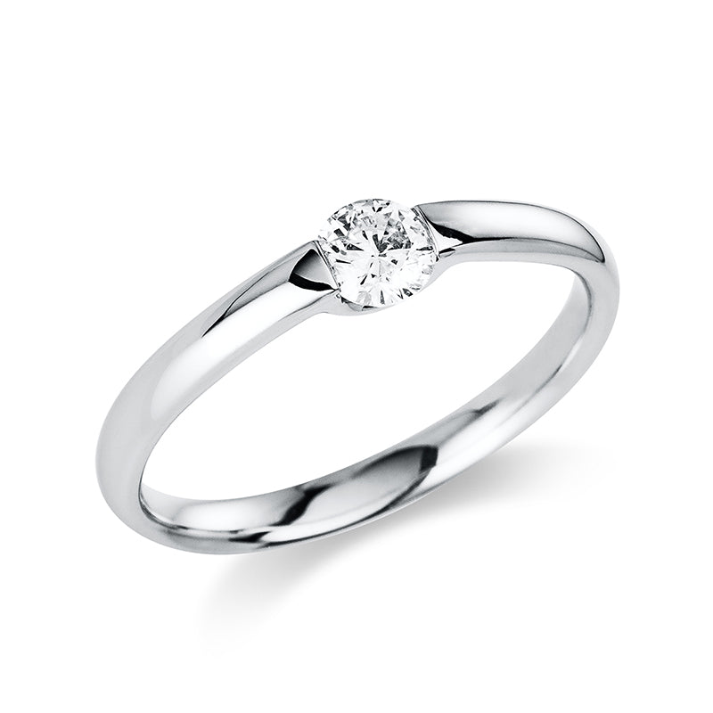 Ring 14 kt WG, 1 Brill. 0,25 ct, TW-si