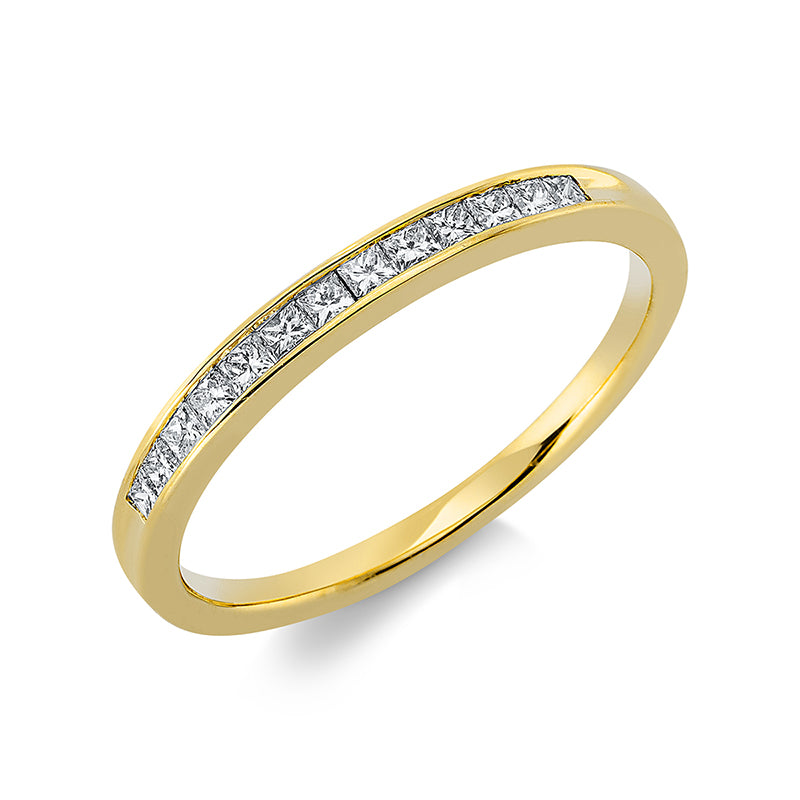 Ring 18 kt GG, 13 Princ. 0,23 ct, TW-si
