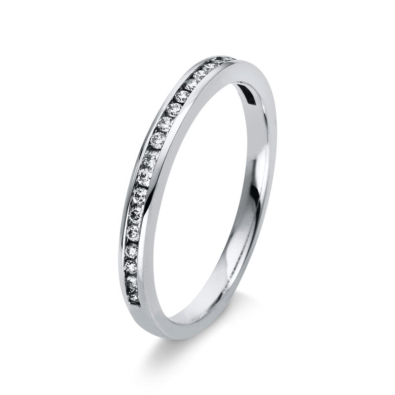 Ring 18 kt WG, 23 Brill. 0,15 ct, TW-si