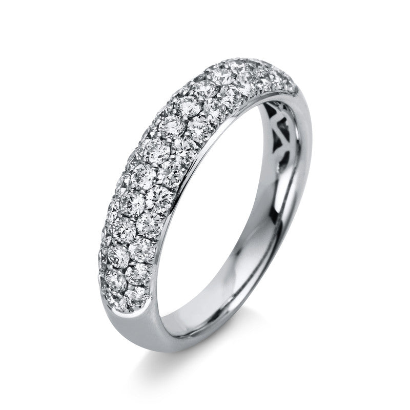 Ring 18 kt WG, 43 Brill. 1,07 ct, TW-si