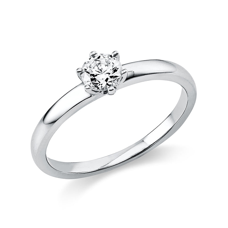 Ring 18 kt WG, GIA2476225740, 1 Brill. 0,30 ct, TW-si