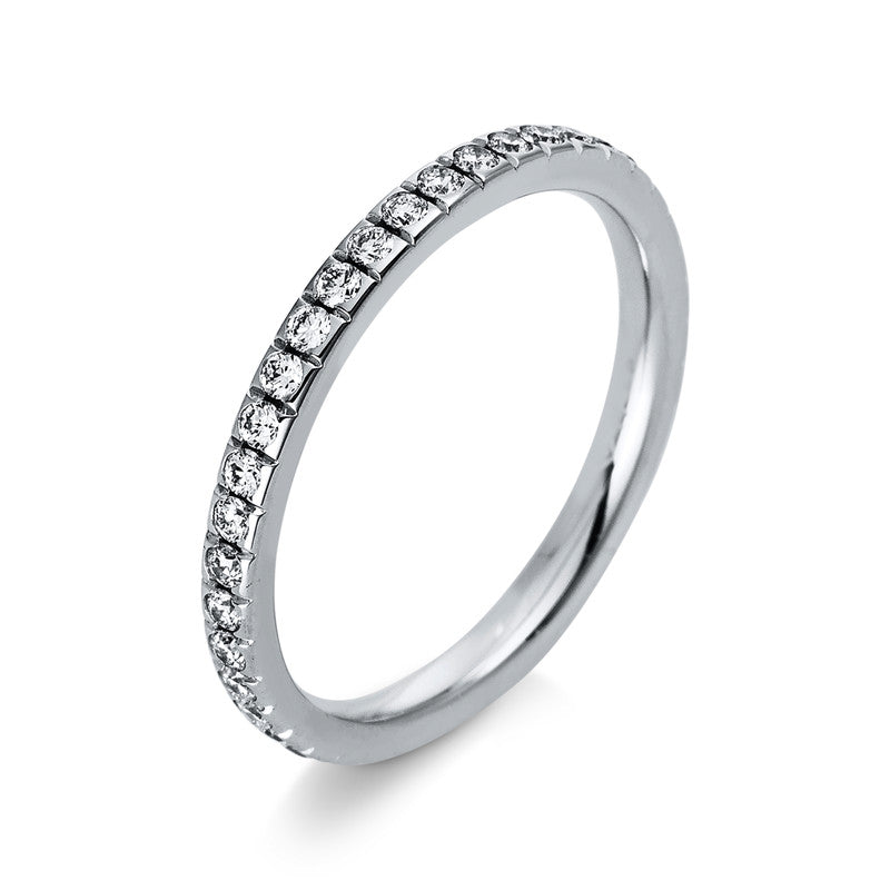 Ring 18 kt WG, 40 Brill. 0,43 ct, TW-si