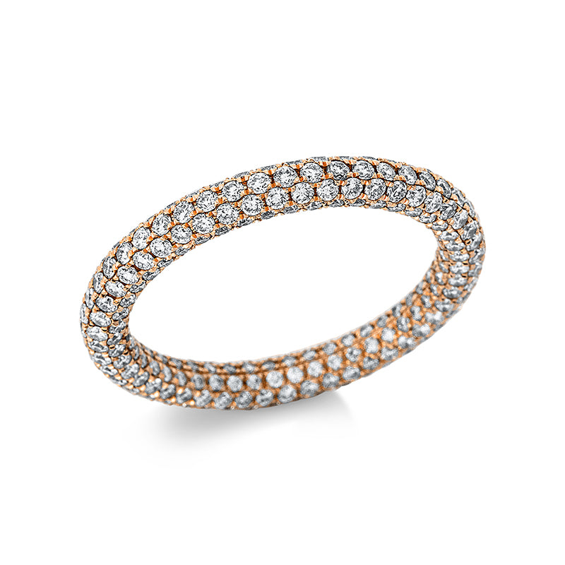 Ring 18 kt RG, 336 Brill. 1,92 ct, TW-si