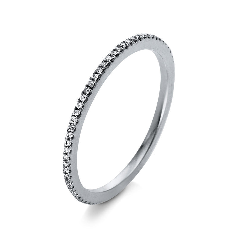 Ring 18 kt WG, 70 Brill. 0,15 ct, TW-si