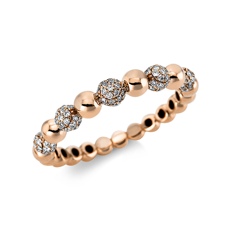 Ring 18 kt RG, 105 Brill. 0,36 ct, TW-si