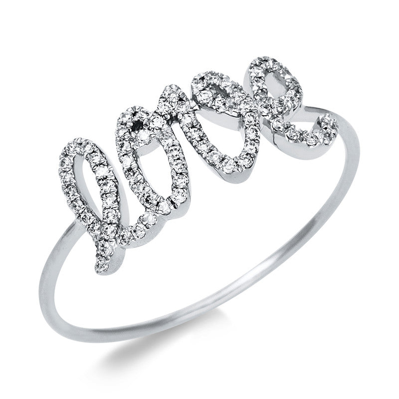 Ring 18 kt WG, 70 Brill. 0,14 ct, TW-si