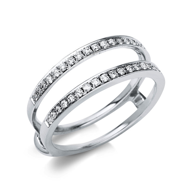Ring 18 kt WG, 36 Brill. 0,21 ct, TW-si