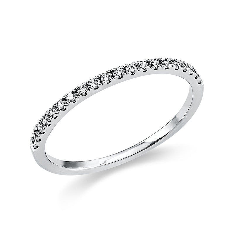Ring 18 kt WG, 20 Brill. 0,15 ct, TW-si