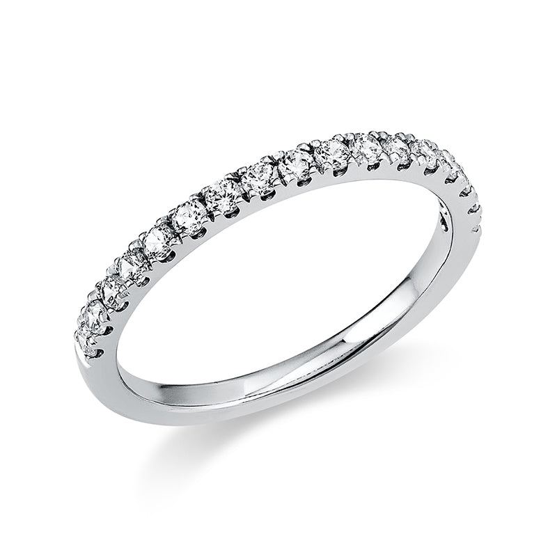 Ring 14 kt WG, 17 Brill. 0,36 ct, TW-si