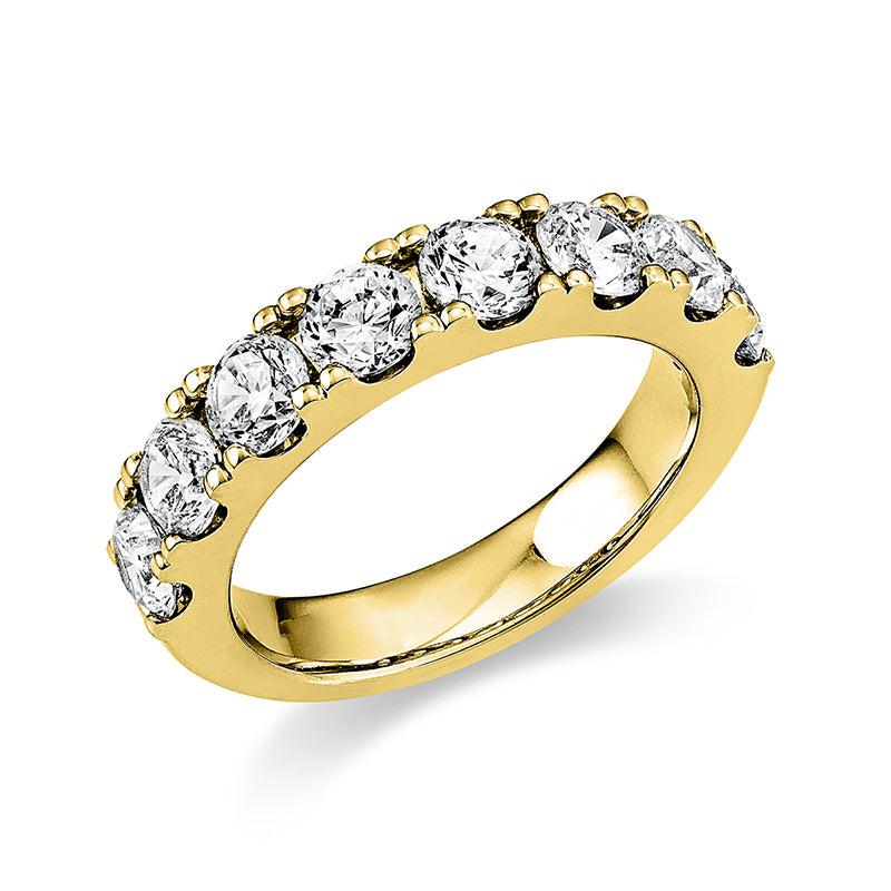 Ring 18 kt GG, 8 Brill. 2,00 ct, TW-si