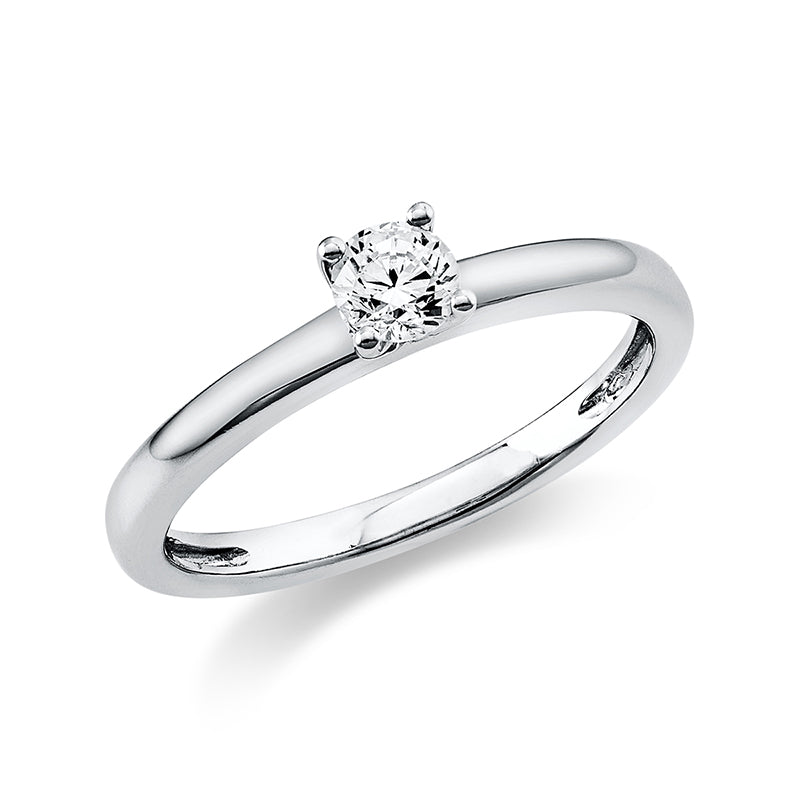 Ring 18 kt WG, 1 Brill. 0,25 ct, TW-si