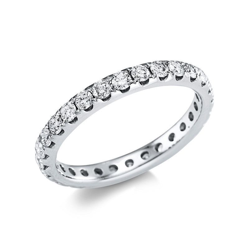 Ring 18 kt WG, 28 Brill. 1,03 ct, TW-si
