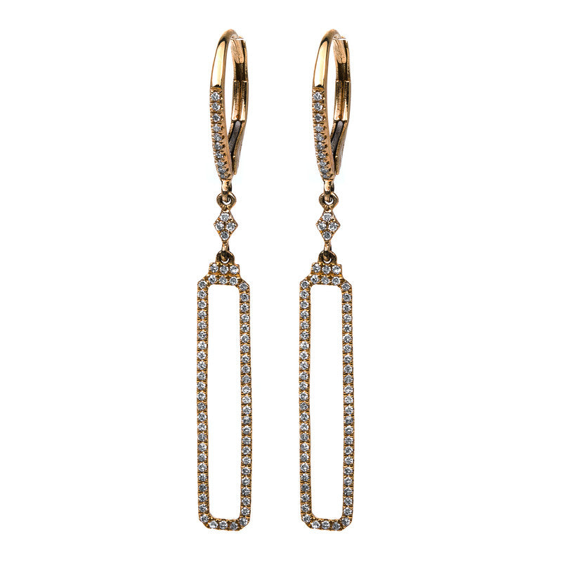 Ohrschmuck 14 kt GG, 142 Dia. 0,31 ct, W-si