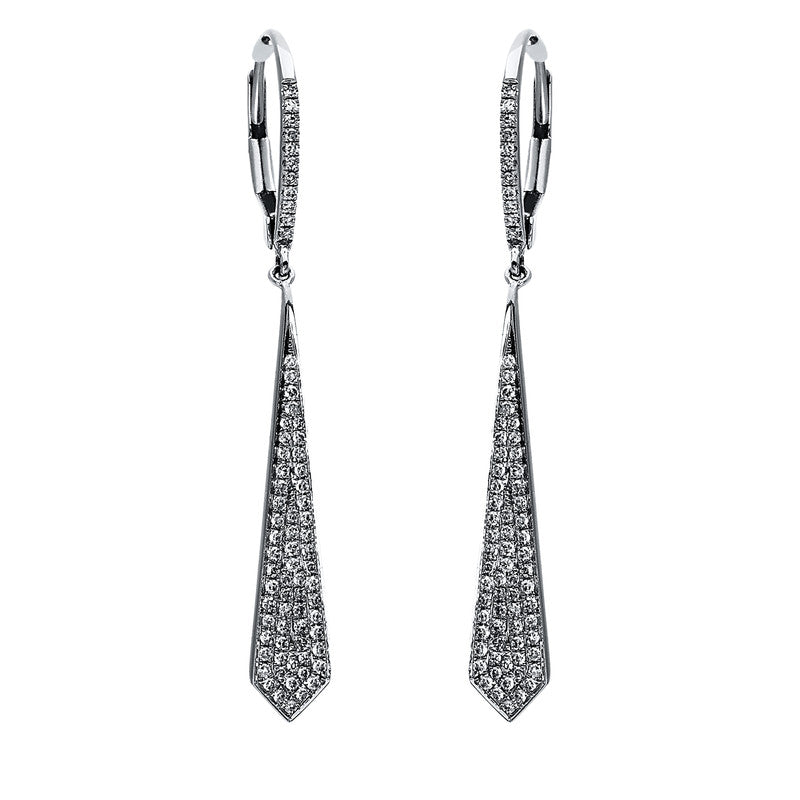 Ohrschmuck 14 kt WG, 144 Dia. 0,39 ct, W-si