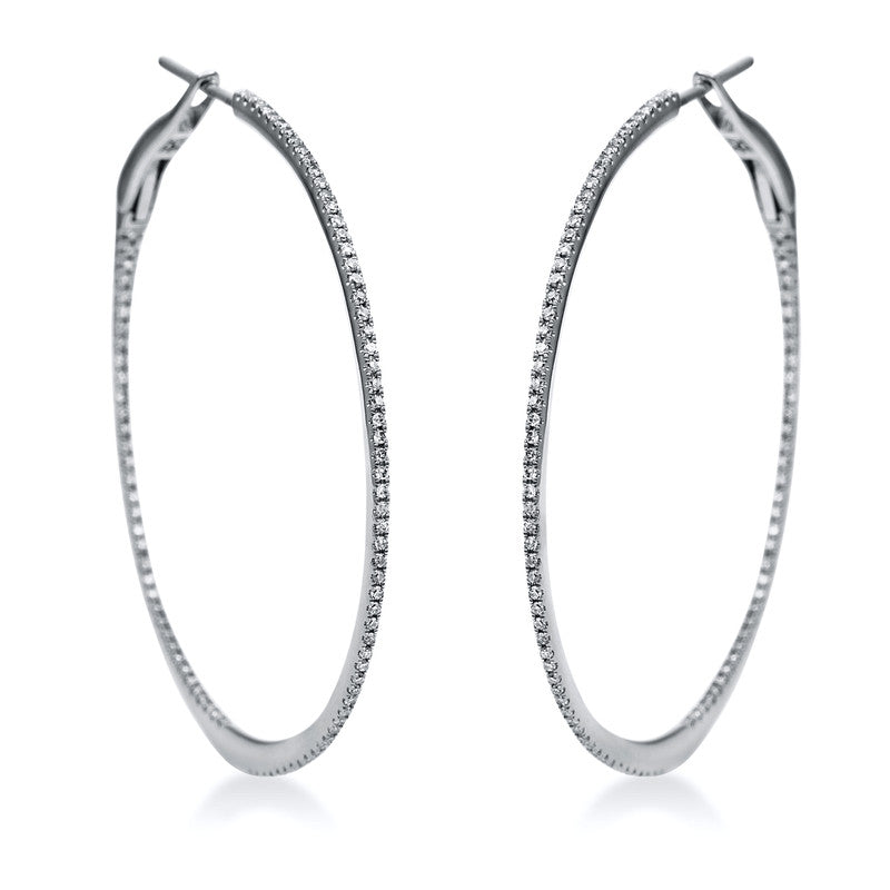 Creolen 18 kt WG, 198 Dia. 0,40 ct, TW-si
