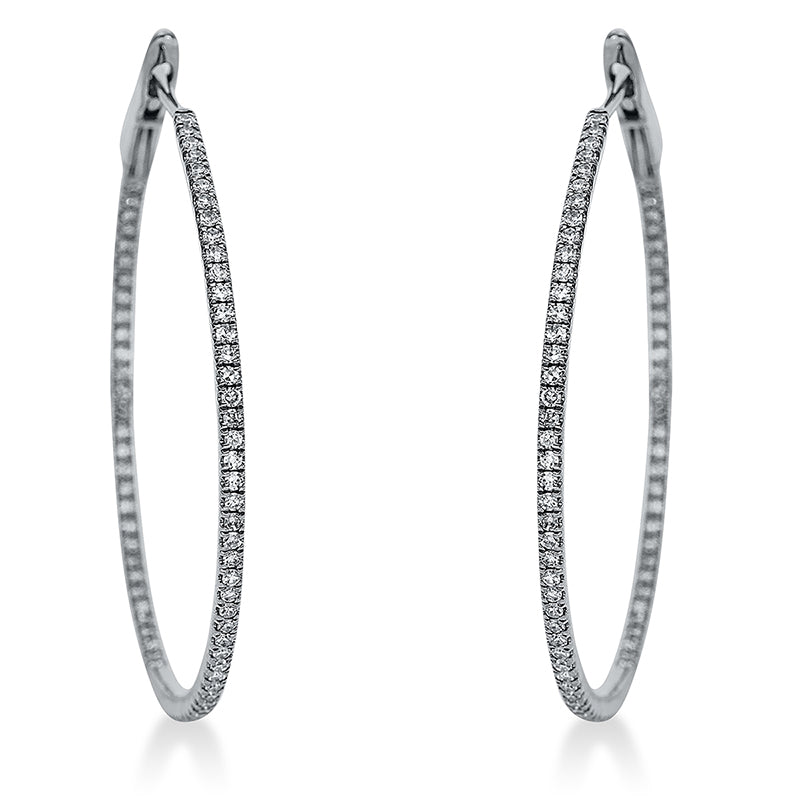 Creolen 18 kt WG, 156 Dia. 0,63 ct, TW-si