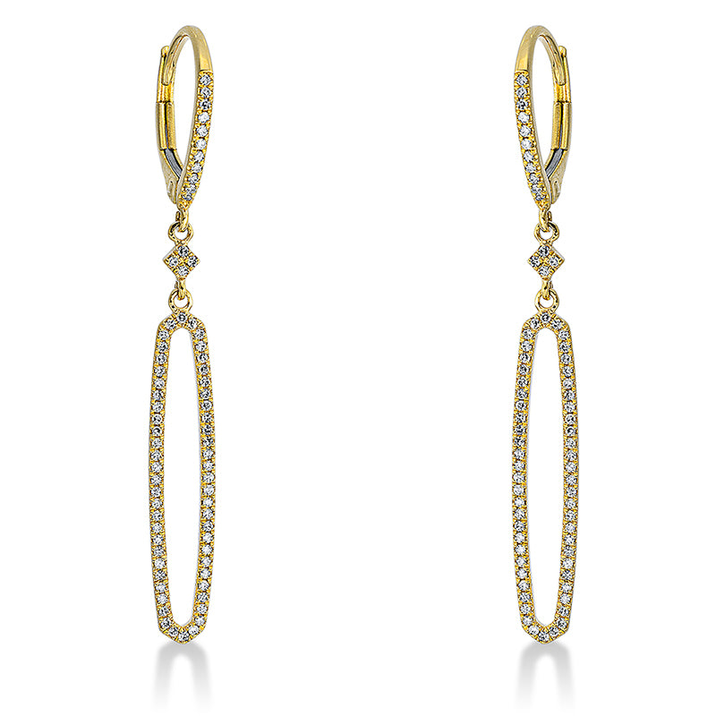 Ohrschmuck 14 kt GG, 142 Dia. 0,29 ct, W-si